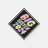 2024 Grote Zuster Girly Stippen Servet (Hoek)