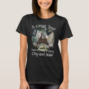 2024 Happy Hour Ongehuwd Afscheid Pensioen T-shirt