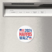 2024 Harris Walz Democraat Donkey Amerikaanse Verk Magneet (Insitu (Vaatwasser))