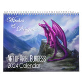2024 Heksen en Draken Kalender door Ariel Burgess (Hoes)