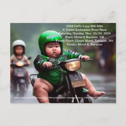 2024 Hell's Loop 600-Mile X-Treme uithoudingsvermo Briefkaart (Voorkant)