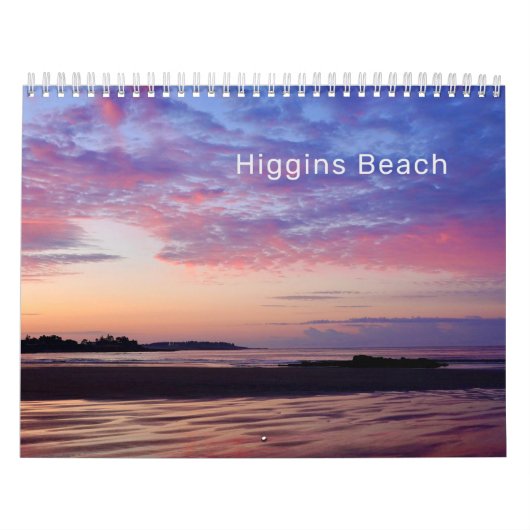 2024 Higgins Beach Maine Ocean Fotokalender Kalender (Hoes)