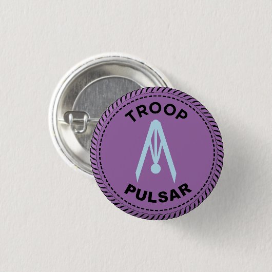 2024 IGGPPCamp Troop Pride Compass Button (Voorkant /achterkant)