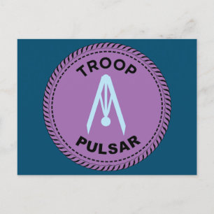 2024 IGGPPCamp Troop Pride Compass Poscard Briefkaart