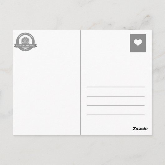 2024 IGGPPCamp Troop Pride Compass Poscard Briefkaart (Achterkant)