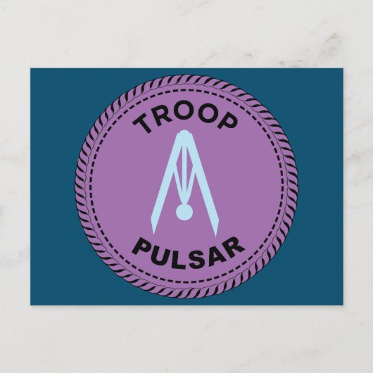 2024 IGGPPCamp Troop Pride Compass Poscard Briefkaart (Voorkant)