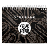 2024 Illustratiekalender Bedrijf Logo en Tekst Kalender (Hoes)