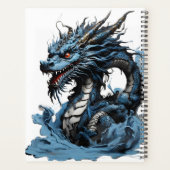 2024 jaar blauwe draak planner (Achterkant)