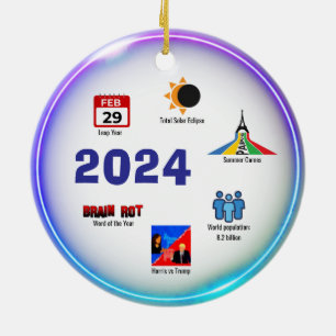2024 jaar in de review keramisch ornament