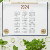 2024 Jaar Kalender Elsa Beskow | Aangepast Theedoek (Gevouwen)