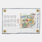 2024 Jaar Kalender Elsa Beskow | Aangepast Theedoek (Horizontaal)