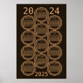 2024 jaar Kalender Poster (Voorkant)