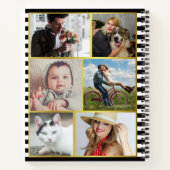 2024 Jaar Kalender Preppy Floral Stripes | Foto Notitieboek (Achterkant)