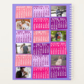 2024 Jaar Maandelijkse Kalender 12 Foto Collage Ro Planner (Achterkant)