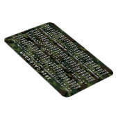 2024 Jaar Maandelijkse Kalender Camouflage Camo Gr Magneet (Rechterzijde)