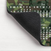 2024 Jaar Maandelijkse Kalender Camouflage Camo Gr Muismat (Hoek)
