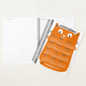 2024 Jaar Maandelijkse Kalender Midden-Eeuw Oranje Planner (Display)