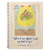 2024 Jaar Tekst Notitieboek Psalm 56:3 (Voorkant)