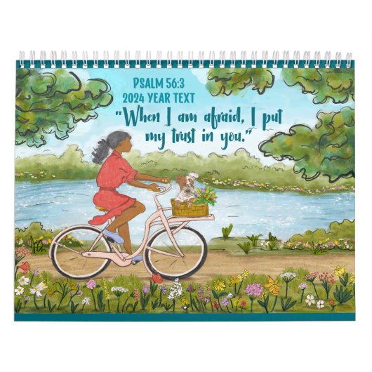 2024 Jaar Tekst PS 56:3 Kalender (Hoes)