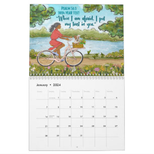 2024 Jaar Tekst PS 56:3 Kalender