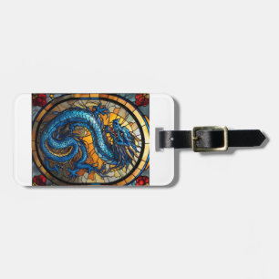 2024 Jaar van Blue Dragon Bagagelabel