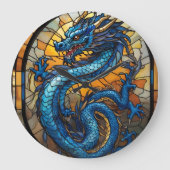 2024 Jaar van Blue Dragon Grote Klok (Voorkant)