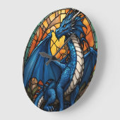 2024 Jaar van Blue Dragon Grote Klok (Hoek)