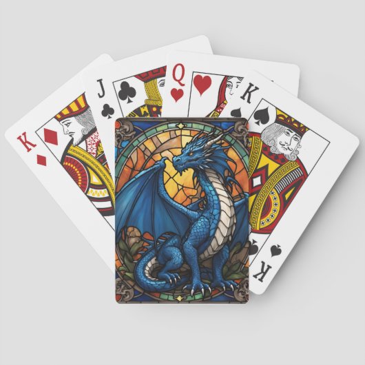2024 Jaar van Blue Dragon Pokerkaarten (Achterkant)