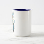 2024 Jaar van Blue Dragon Tweekleurige Koffiemok (Center)