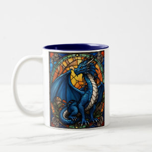 2024 Jaar van Blue Dragon Tweekleurige Koffiemok