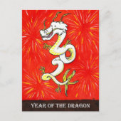 2024 Jaar van de Draak ansichtkaart Briefkaart (Voorkant)
