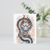 2024 Jaar van de Draak Briefkaart (Staand voorkant)