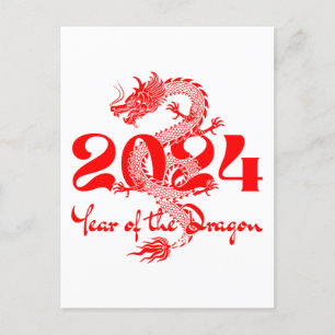 2024 Jaar van de Draak Chinees Nieuwjaar Briefkaart