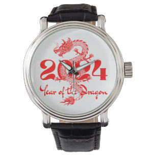 2024 Jaar van de Draak Chinees Nieuwjaar Horloge