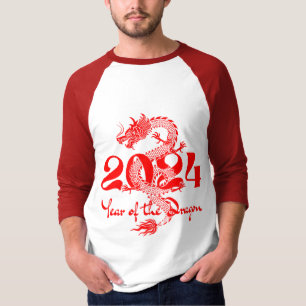 2024 Jaar van de Draak Chinees Nieuwjaar T-shirt