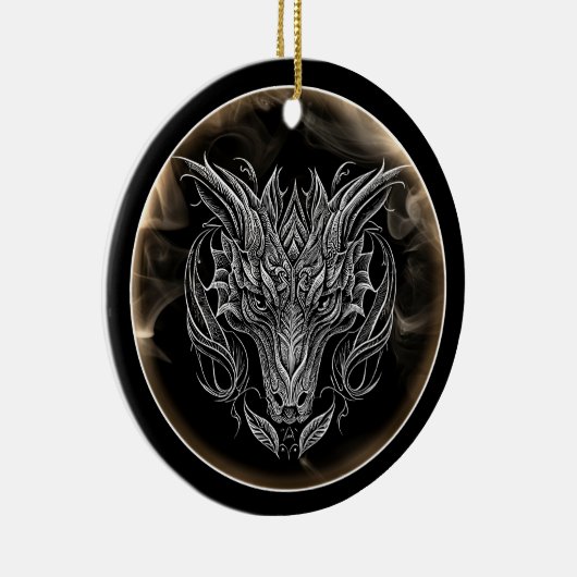 2024 Jaar van de Draak Keramisch Ornament (Rechts)