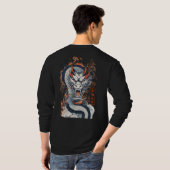 2024 Jaar van de Draak, Retro T-Shirt (Achterkant volledig)