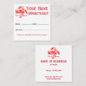 2024 Jaar van de Draak Rood Afsprakenkaartje (Voorkant / Achterkant)