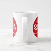 2024 Jaar van de draak rood wit Grote Koffiekop (Achterkant)