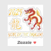 2024 Jaar van de Draak Sticker (Vel)