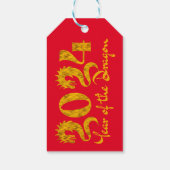 2024 JAAR VAN DE DRAGON GOUD CADEAULABEL (Achterkant)
