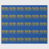 2024 JAAR VAN DE DRAGON GOUD CADEAUPAPIER (Vlak)