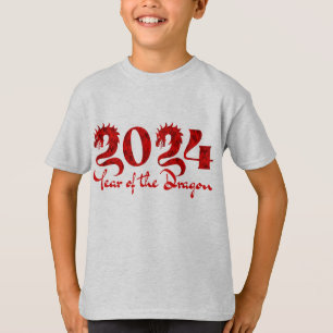 2024 JAAR VAN DE DRAGON RODE T-SHIRT