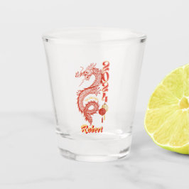 2024 Jaar van de Dragon Shot Glass Glas
