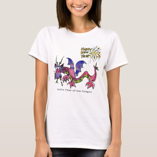 2024 Jaar van de Dragon T-Shirt (Voorkant)
