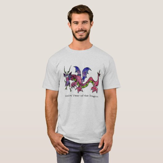 2024 Jaar van de Dragon T-Shirt (Voorkant volledig)