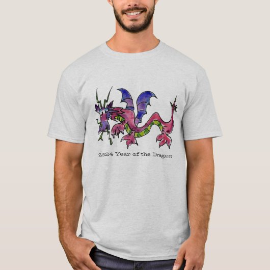 2024 Jaar van de Dragon T-Shirt (Voorkant)