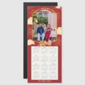 2024 Jaar van de Drakenfamilie Foto Magnetische Ka (Voorkant / Achterkant)