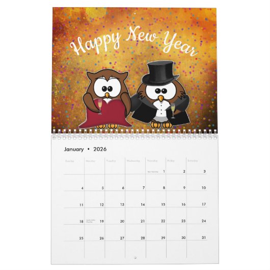 2024 Jaar van de Uil Kalender (Jan 2026)