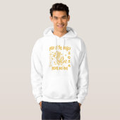 2024 Jaar van Drakenvrede en Liefde Goud Wit. Hoodie (Voorkant volledig)